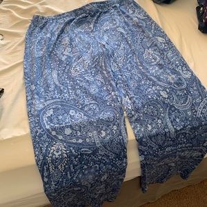 Blue Paisley Ralph Lauren Pajama Pants